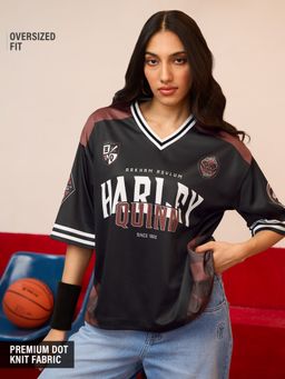 The Souled Store - Official DC Harley Quinn Women Oversized Jerseys