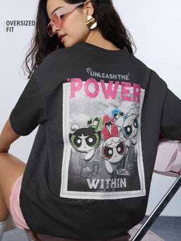 The Souled Store - Official Powerpuff Girls Power Women Oversized T-shirt
