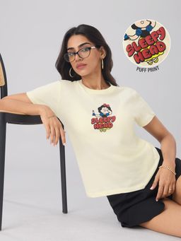 The Souled Store - Official Disney Sleepy head Women T-Shirt