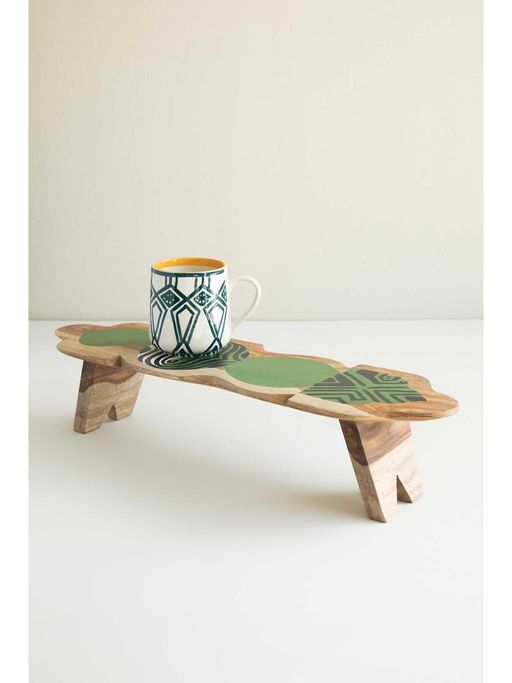 Freedom Tree Roz Illusion Green Sheesham Wooden Center Piece