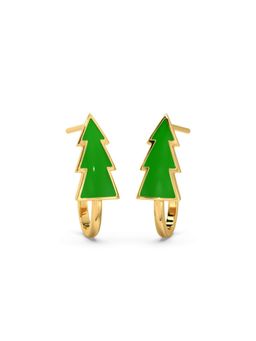 Candere by Kalyan Jewellers - BIS Hallmark 18K Yellow Gold Earrings for Women