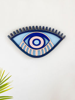 ExclusiveLane - Tribal African Eye Mask Decorative Wall Decor Hanging 18 Inch Hand Painted