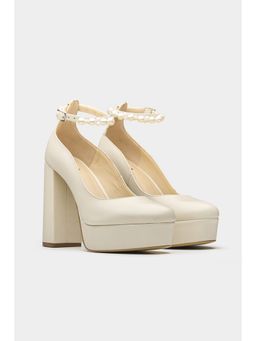 Oroh - Women White Miranda Block Heels