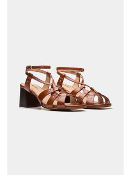 Oroh - Women Brown Calypso Block Heels