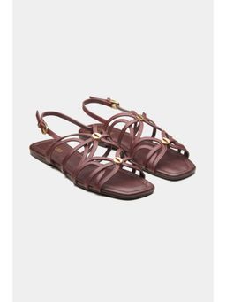 Oroh - Women Maroon Sabik Sandals