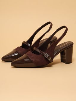 ERIDANI - Women Lorenza Brown Block Heels