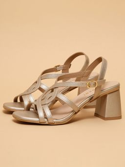 ERIDANI - Women Sierra Gold Block Heels