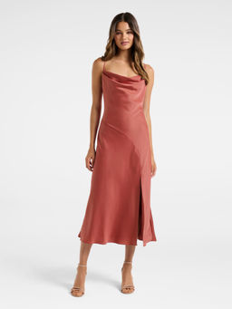 Forever New - Opal Bias Cowl Satin Midi Dress
