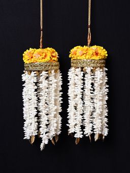 AG'S - Shivika Yellow Floral Kalira