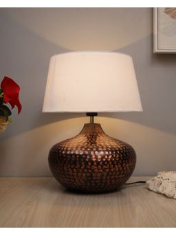 Homesake - Antique Table Lamp Guard White Shade