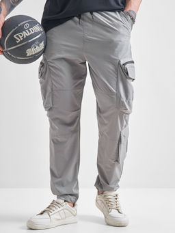 HIGHLANDER - Grey Elasticated Cargo Pant