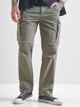 HIGHLANDER - Green Comfortable Cargo Pant