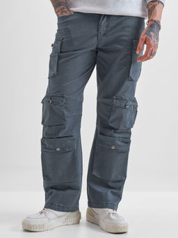 HIGHLANDER - Blue Relaxed Fit Cargo Pant