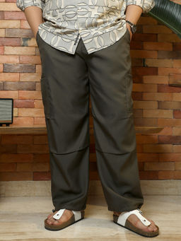 Instafab Plus - Olive Twill-Utility Parachute Trouser