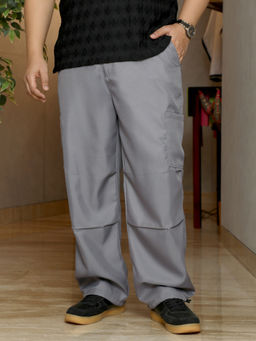 Instafab Plus - Grey Twill-Utility Parachute Trouser