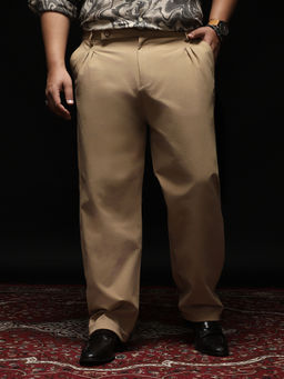 Instafab Plus - Khaki Extended Waistband Trouser