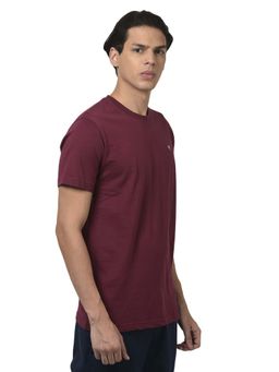 WOODLAND - Maroon Hs Rn T-Shirt for Men