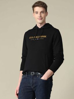 U.S. POLO ASSN. - Solid Black Mens Sweatshirt