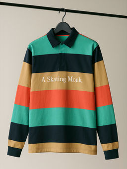 WOODLAND - A Skating Monk Multi-Coloured Hs Polo T-Shirt