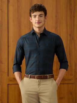 U.S. POLO ASSN. - Mens Tartan Checked Twill Green Shirt