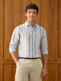 U.S. POLO ASSN. - Mens Vertical Striped Regular Fit Shirt