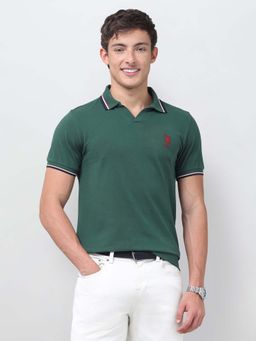 U.S. POLO ASSN. - Mens Solid Relaxed Fit Polo T-Shirt