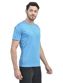 WOODLAND - Blue Casual Hs Rn T-Shirt For Men