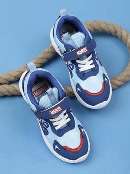 Kidsville - Marvel Comics Captain America Printed Blue Sneakers