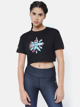 CULT - Graphic Print Cropped Gym T Shirt
