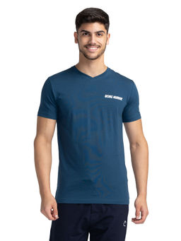 Being Human - Men Short Sleeve T-Shirt Navy Blue
