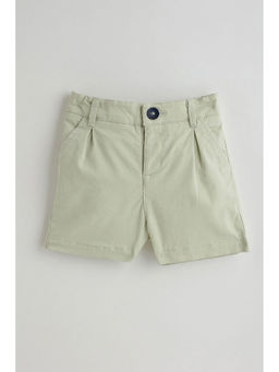 One Friday - Mint Green Regular Solid Shorts