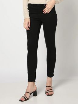 GAP - Womens Black Solid Jeans