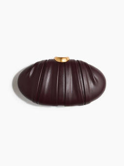 H&M - Women Maroon Chain-Strap Coated Clutch
