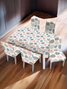 UMAI - Dining Table Chair Cover Multi Color (Set of 7)