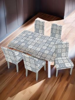 UMAI - Dining Table Chair Cover Grey (Set of 5)