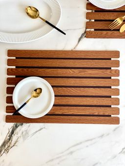 Mason Home - Foldable Tablemats Brown (Pack of 2 Placemats)