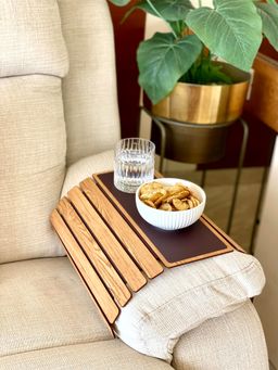 Mason Home - Sofa Armrest Tray Light Brown