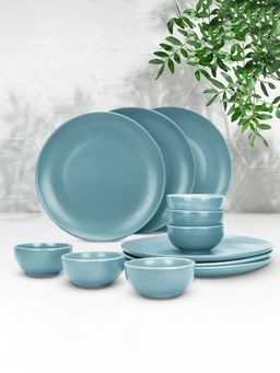 Ekhasa - Ceramic Dinnerware Blue (Set of 12)