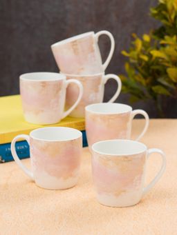 JCPL - Fine Ceramic Alton Lava Tea Coffee Cup Pack of 6 220 Ml Each