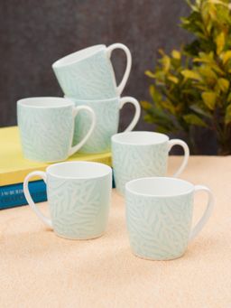 JCPL - Fine Ceramic Alton Vanilla Tea Coffee Cup Pack of 6 220 Ml Each