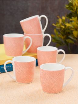 JCPL - Fine Ceramic Alton Vanilla Tea Coffee Cup Pack of 6 220 Ml Each