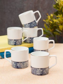 JCPL - Fine Ceramic Director Royal Tea Coffee Cup Pack of 6 215 Ml Each (R419)