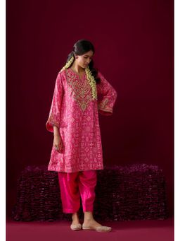 Sheetal Batra - Urwa - Rani Hot pink Short Chauga With Salwar