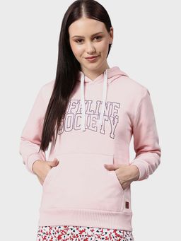 Campus Sutra - Pink Printed Sweatshirt