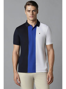 Louis Philippe - Men Multi-Color Polo Neck T-Shirt