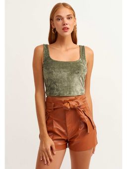 OXXO - Green Textured Tomil Tank Top