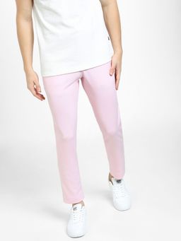 Jack & Jones - Pink Mid Rise Slim Fit Trousers
