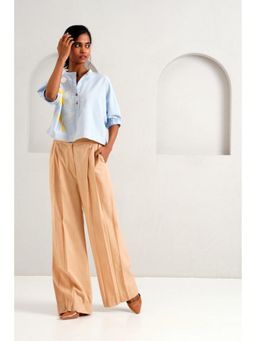 MADDER MUCH - Multi-Color Cotton Round Neck Embroidered Top