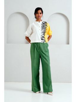 MADDER MUCH - Multi-Color Cotton Round Neck Animal Print Top