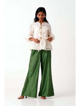 MADDER MUCH - Ivory Toni Set - Multi Knot Peplum Top With Slip